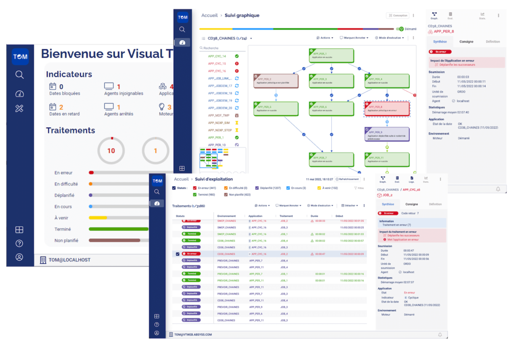 interface web visual TOM