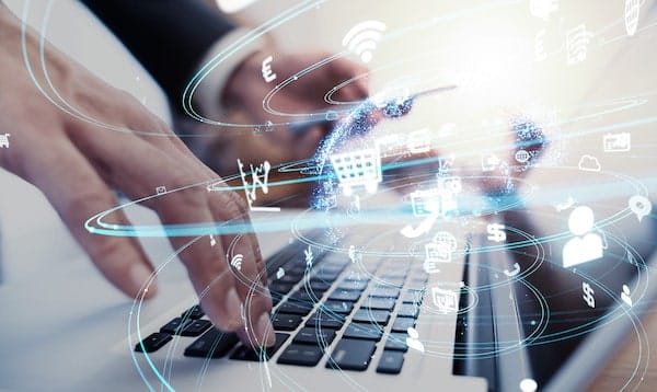 Concept d'entreprise et de technologie.